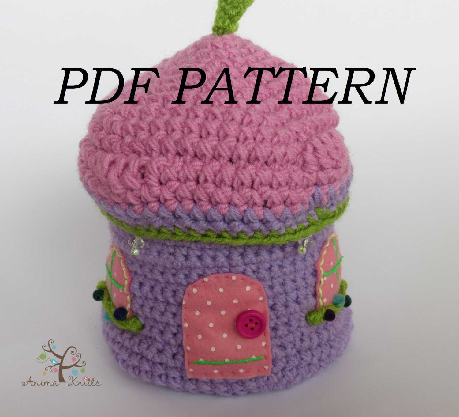 Crochet pattern doll house jewellery box crochet toy