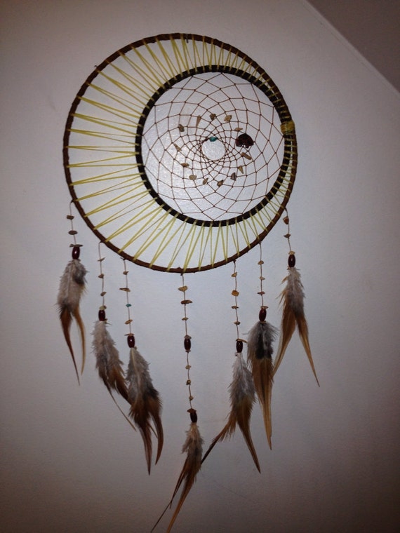 Sun moon and stars dream catcher