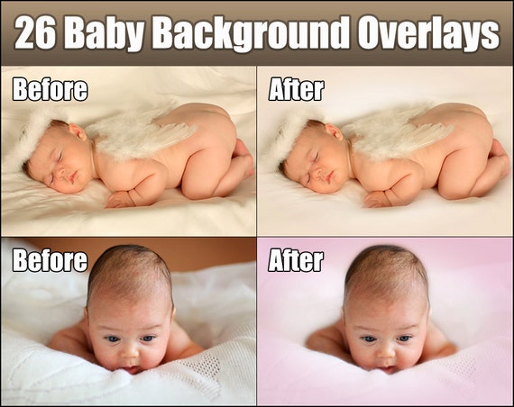 Photoshop Overlays 26 Baby Background Backdrop Textures