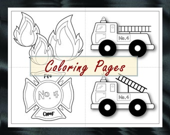 Popular items for fire truck favors on Etsy