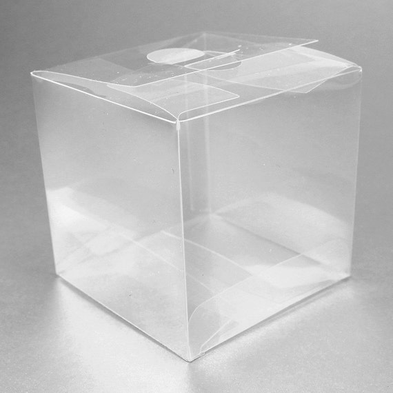 Items similar to Clear Square Favor Boxes 3" (pack of 12) ** FREE