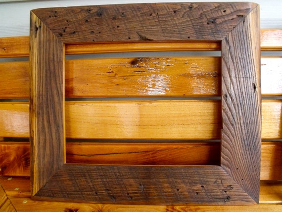 Handmade Wormy American Chestnut Picture Frame 11x14