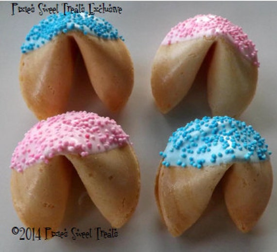 Items similar to 25 Gender Reveal Fortune Cookies, Baby Showers, Baby Sprinkle, It's a Girl, It