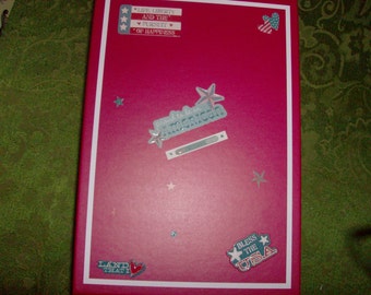 American themed heavy duty red 3D Treasure/Memory Box