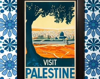 Visit Palestine Travel Poster - 3 sizes available, one low price.