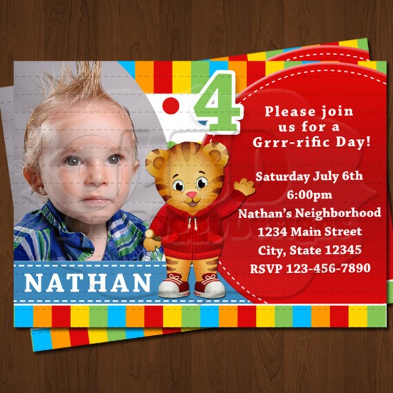 Daniel Tiger Invitations 8