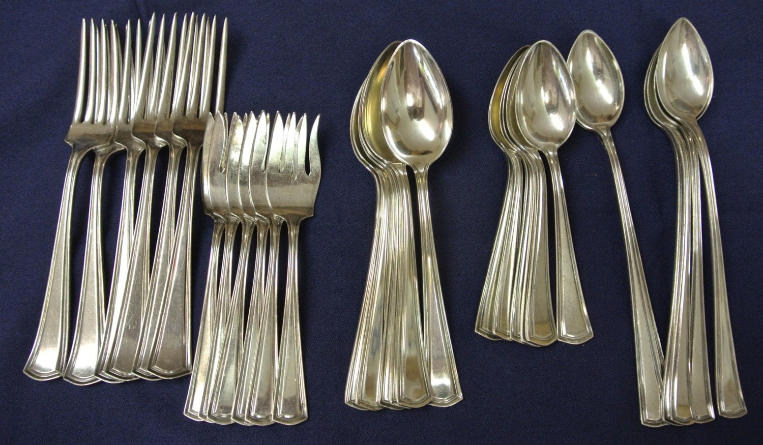 Alvin Silver Plated Flatware Set George Washington Pattern