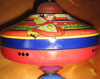 Old Metal Spinning Top