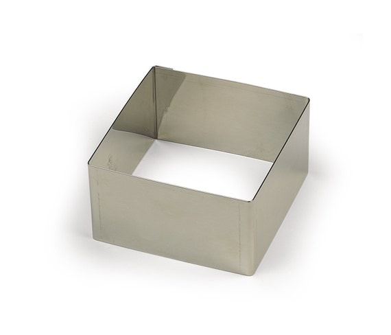 SQUARE Ring Mold 43/4 inches Stainless Steel Stacking