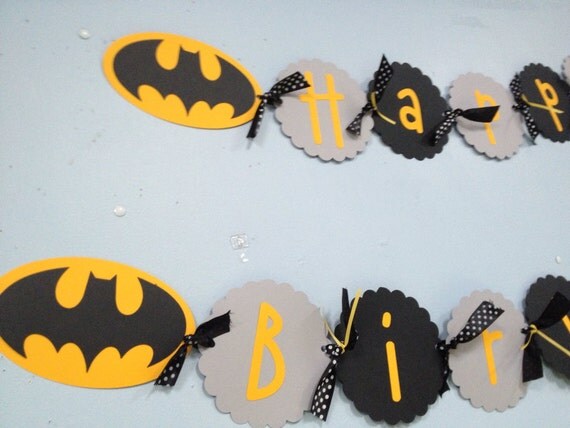 Items similar to Batman Happy Birthday Banner on Etsy