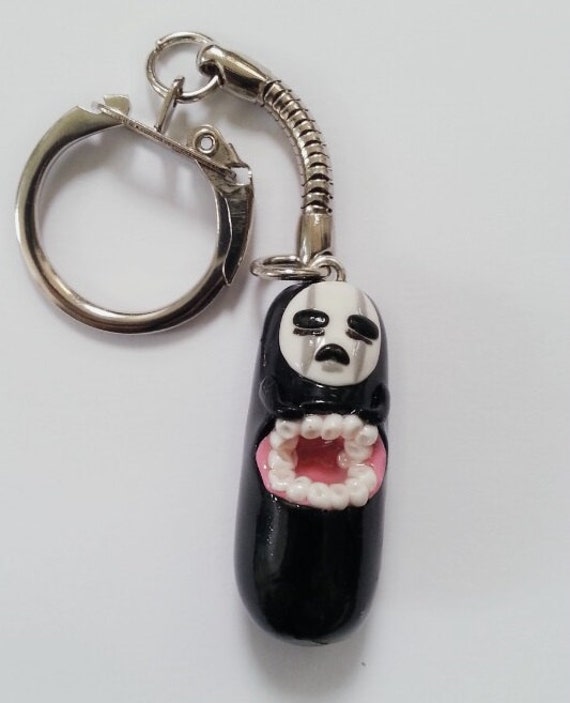 Angry No Face Keychain Spirited Away. by LuneJewellery on Etsy