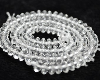 6mm Faceted Crystal Beads rondelles 15.5"