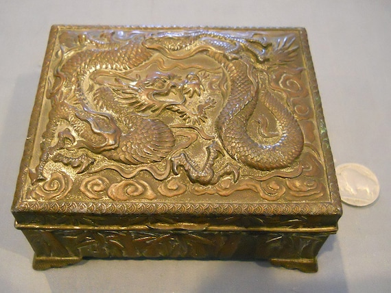 Japanese cigarette box dragon bamboo Chinese style by SpottedDog1