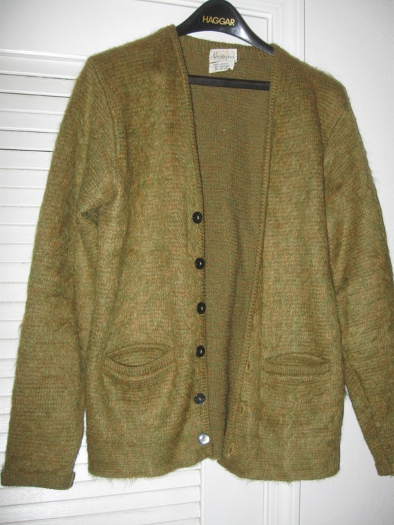 vintage MOHAIR sweater  cardigan grunge 