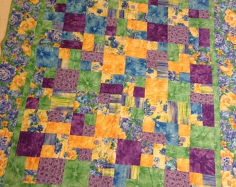 Ashley Floral Throw Quilt