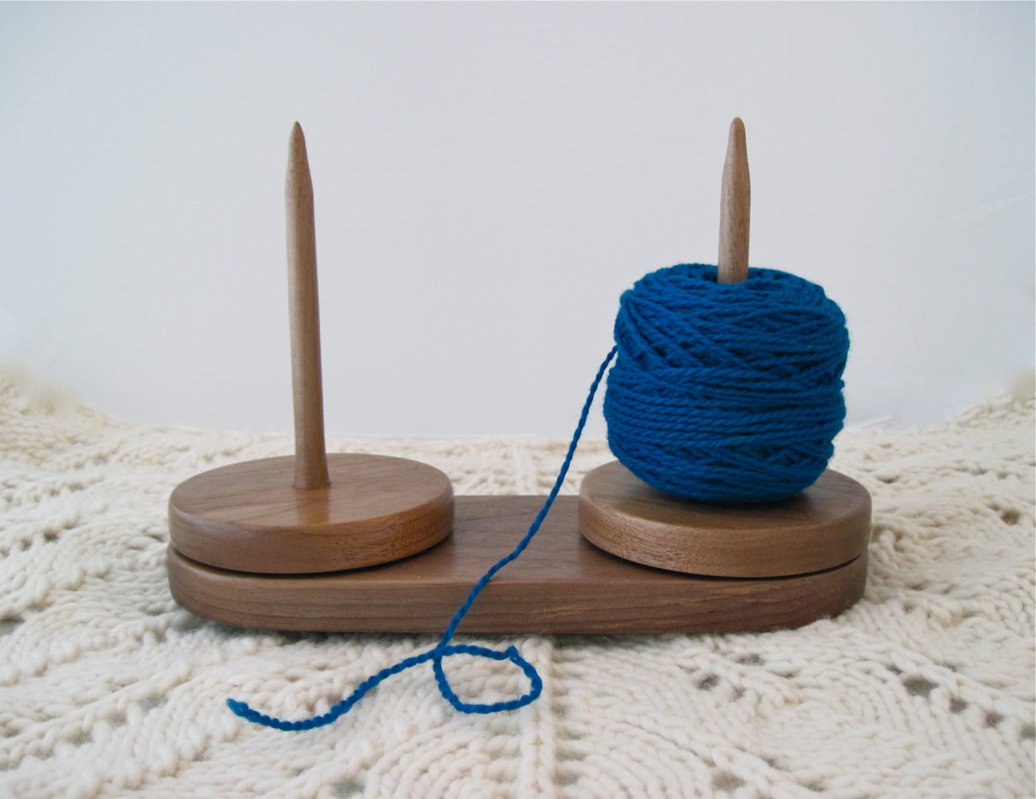 Yarn caddy double yarn holder for knitting and crochet