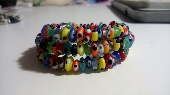 Set of 3 evil eye bracelets