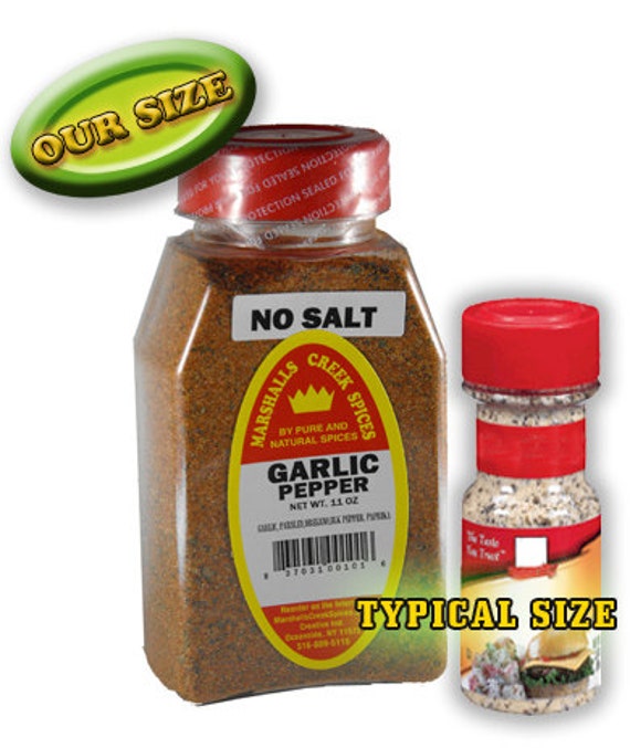 GARLIC PEPPER BLEND seasoning No Salt 11 oz