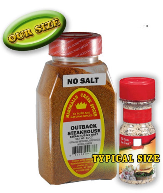OUTBACK STEAKHOUSE STEAK seasoning No Salt 11 oz