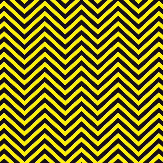 Yellow and black chevron heat transfer or adhesive vinyl