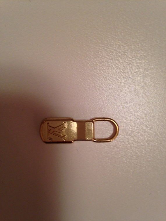 Louis Vuitton Brass Zipper Pull Replacement. 100% Authentic.