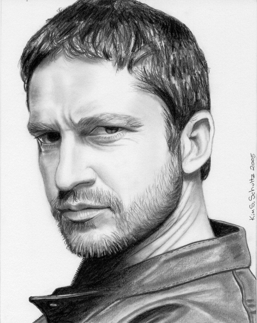 Drawing of Gerard Butler