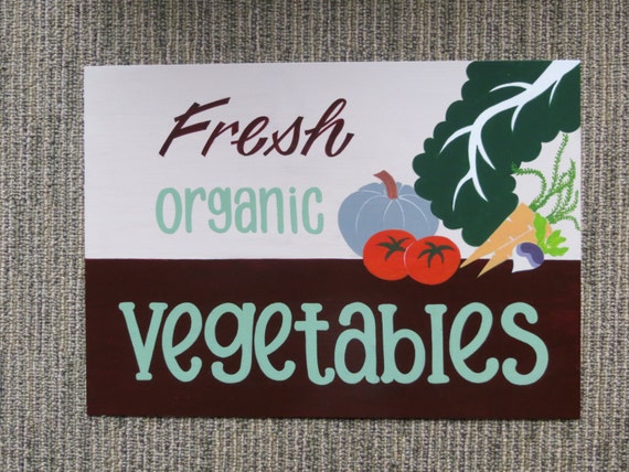 Fresh Vegetables' sign by Tinassigns on Etsy