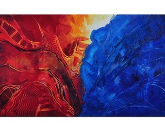 Acrylic, abstract painting, Original Art by JF: "FARBDETAIL", Gallery of modern & contemporary Art The Artmakers