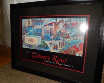 CALIFORNIA CANNERY ROW Print signed by Bruce Ariss