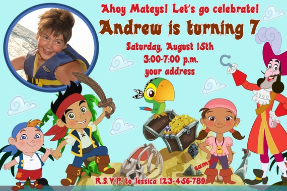 Jack And The Neverland Pirates Birthday Invitations 3