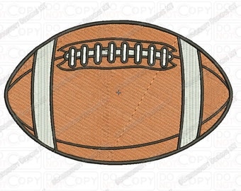 Basic American Football Embroidery Design in 2x2 3x3 4x4 and 5x7 Sizes