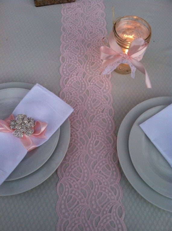 SALE! Wedding Table Runner, Blush Pink, Weddings Decor