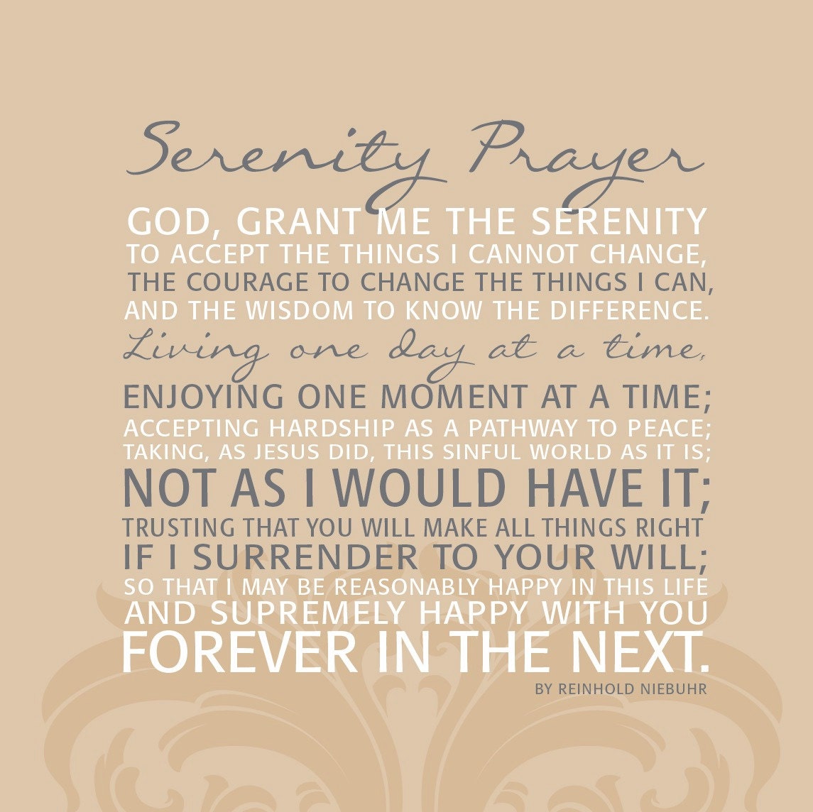 serenity coloring page for grown ups this is a full serenity prayer