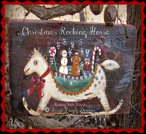 Wooden Rocking Horse Painting Patterns PDF Plans