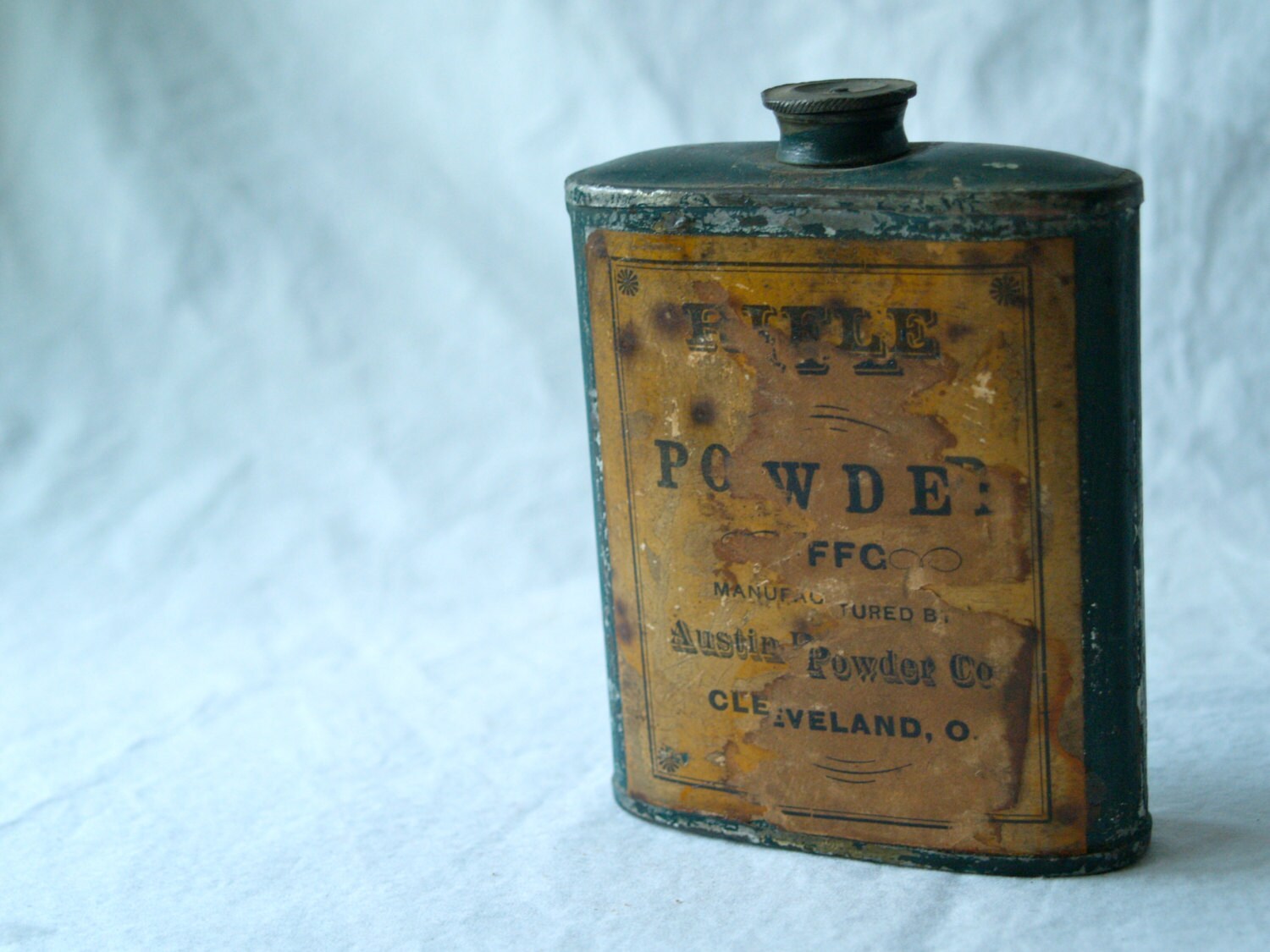 Antique Powder Tin