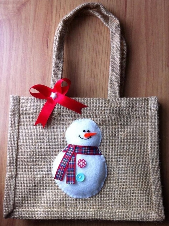Christmas Jute Bag
