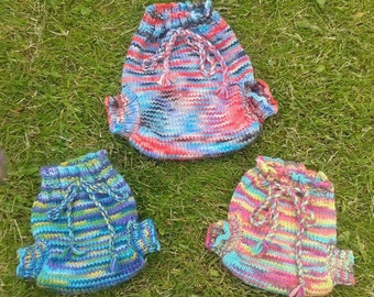 Wool nappy cover **Made to Order** base nappy soaker, wool wrap, cloth nappy, cloth diaper cover, hand knitted, prem tiny baby clothes