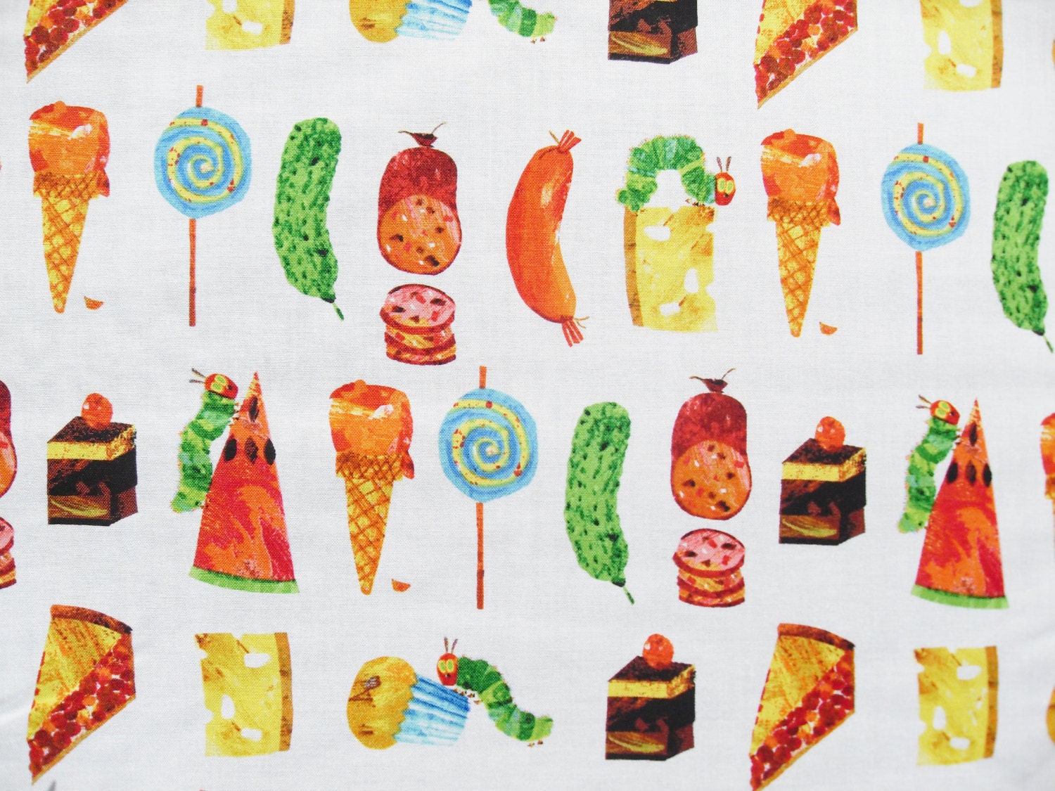 Very Hungry Caterpillar Snacks fabric Etsy UK