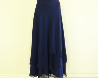 Long blue skirt | Etsy