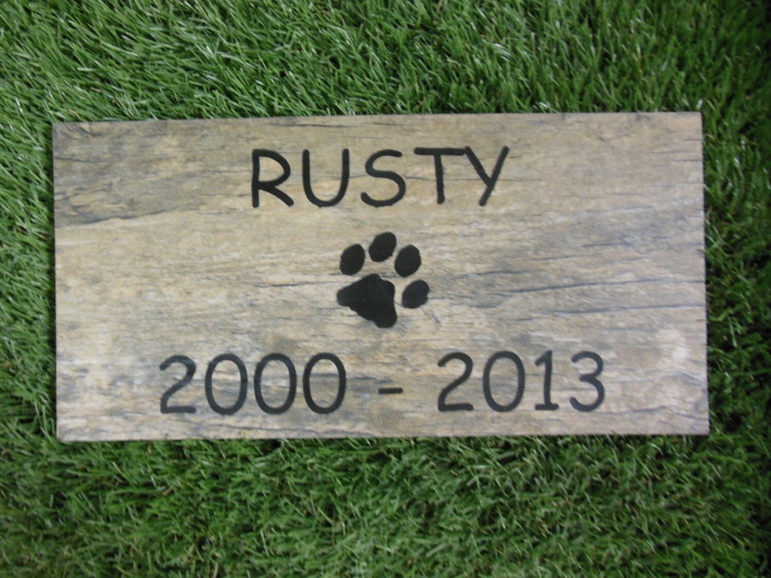 Personalized Pet Memorial Grave Marker Headstone by GraphicRocks