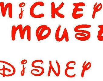 Download Unique mickey mouse font related items | Etsy