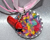 Crayon Chips Bottle Cap Necklace/ This is for 12 Necklaces. Il_170x135