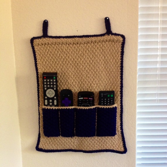 Items similar to Crochet Remote Control Holder on Etsy