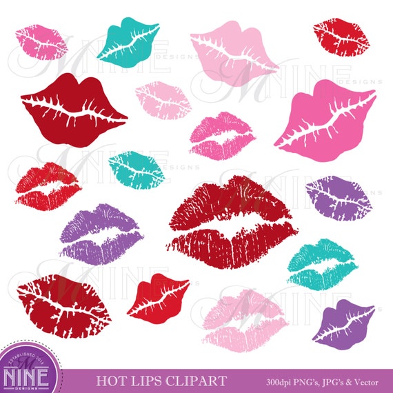 clip art pink lips - photo #48