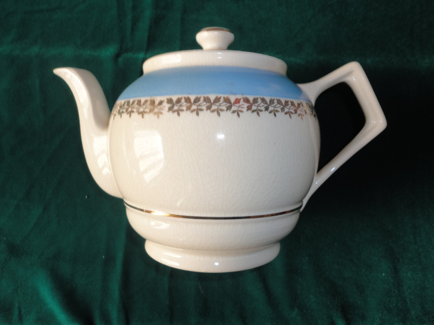 Vintage English Porcelain Tea Kettle.