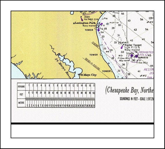 Chesapeake Bay Nautical Chart Nautical Chart Chesapeake Bay