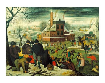 Winter by Pieter Brueghel the Younger beautiful fine art print in