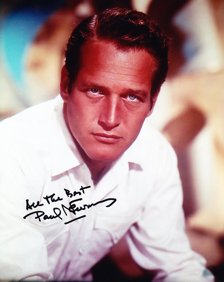 Authentic 8x10 Paul Newman Signed Autographed Photo With COA