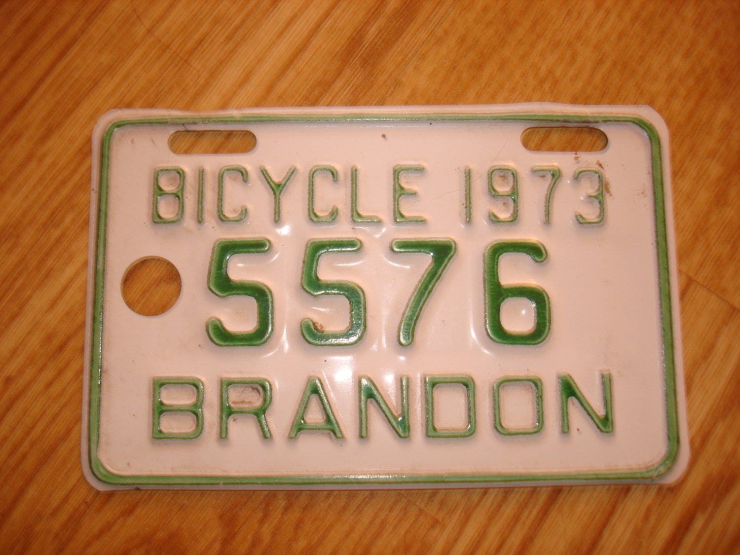 Vintage Bicycle License Plate 1973 by wheatcitycollectable on Etsy