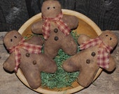 EPATTERN -- Gingerbread Men Ornies Bowl Fillers TWO STYLES